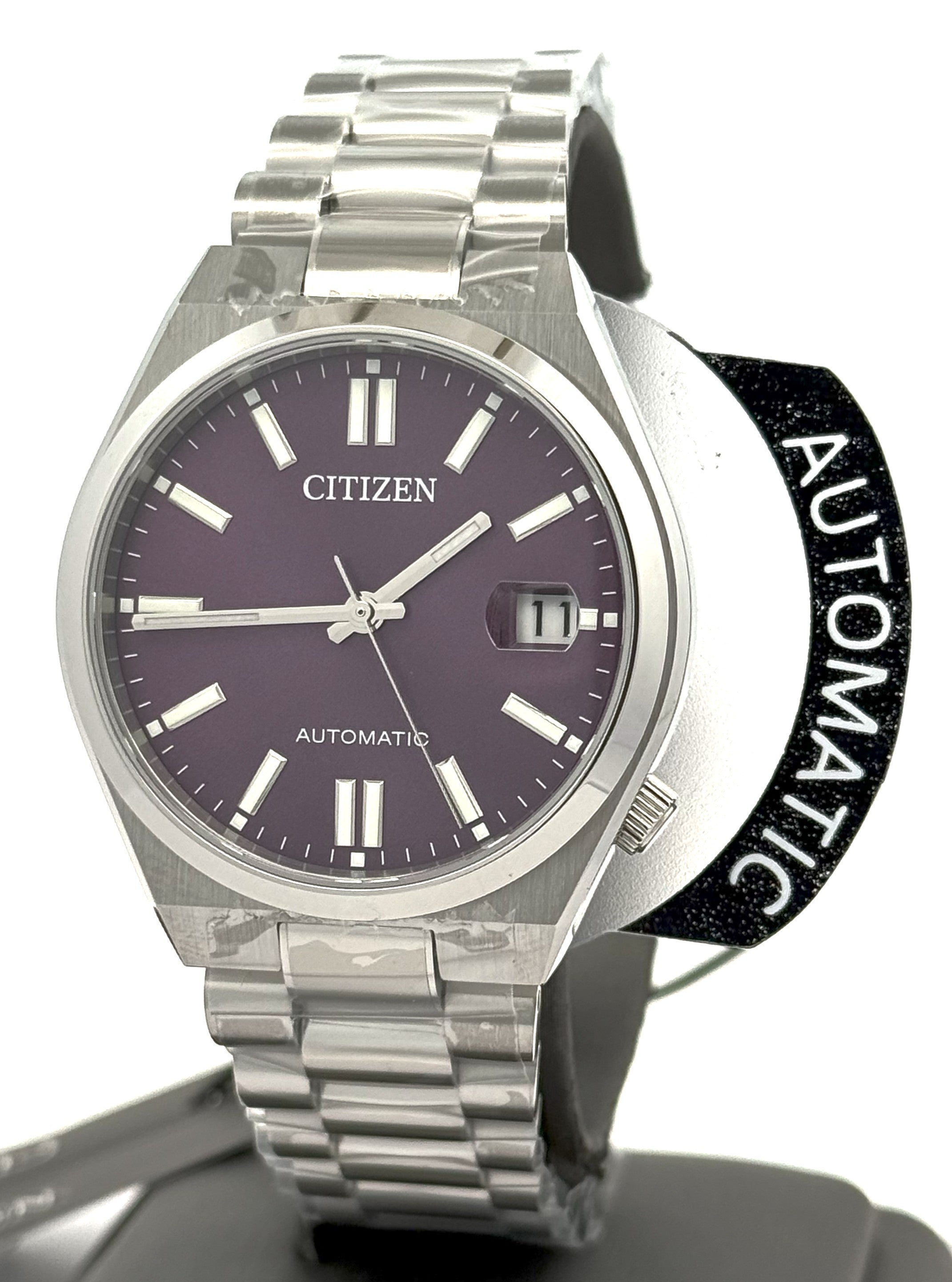 Citizen TSUYOSA Automatic Stainless Steel Purple dial 37mm 