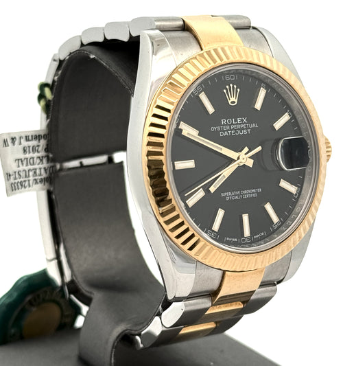 Pre-Owned Rolex Datejust 41mm 2 tone 18k Yellow Gold Watch 126333, Fluted bezel, S107788