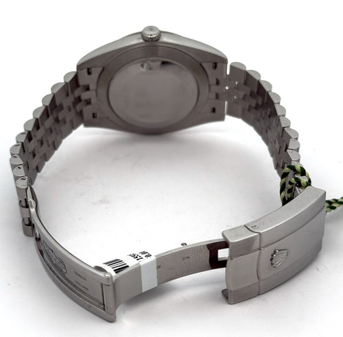 Pre-Owned Rolex Datejust 41mm Stainless Steel Watch 126334 Gold Fluted bezel S16463