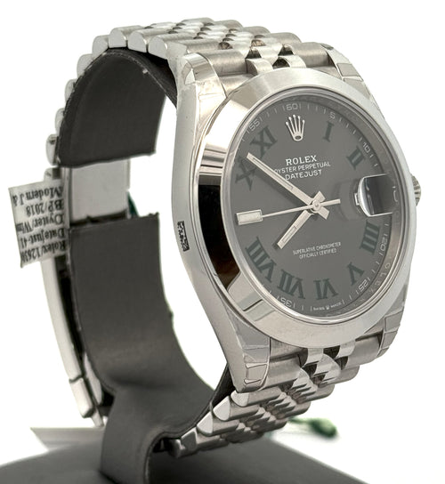 Pre-Owned Rolex Datejust 41mm SS Watch 126300 Smooth bezel, S106464