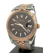Pre-Owned Rolex Datejust 41mm, 2 tone 18k Rose Gold Watch, 126331, S14753