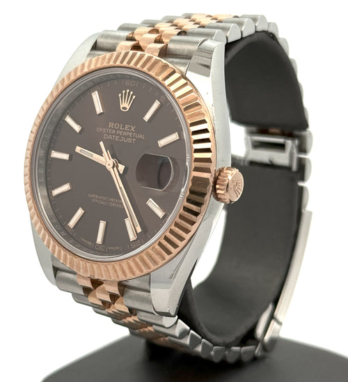 Pre-Owned Rolex Datejust 41mm, 2 tone 18k Rose Gold Watch, 126331, S14753