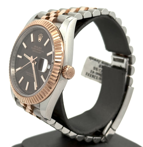 Pre-Owned Rolex Datejust 41mm, 2 tone 18k Rose Gold Watch, 126331, S14753