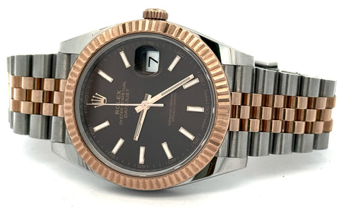 Pre-Owned Rolex Datejust 41mm, 2 tone 18k Rose Gold Watch, 126331, S14753