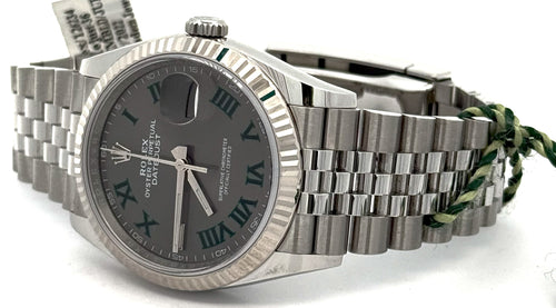 Pre-owned Rolex Datejust 36mm - 126234 - 36mm - Gold Fluted bezel, S15678