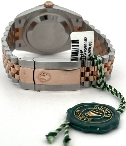 Pre-owned Rolex Datejust 36mm Gray Dial - 126231 - Rose Gold/Steel S106445