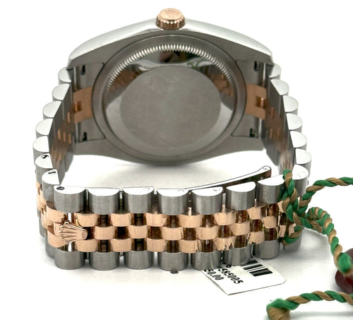 Pre-owned Rolex Datejust 36mm Sand Dust Dial - 116231 - Rose Gold/Steel S108296