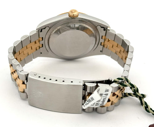 Pre-owned Rolex Datejust 36mm Champagne Dial - 16233- Yellow Gold/Steel S107815