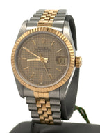 Pre-owned Rolex Datejust 31 Champagne Dial - 68273 - 31mm - Yellow Gold & Stainless Steal, S16413
