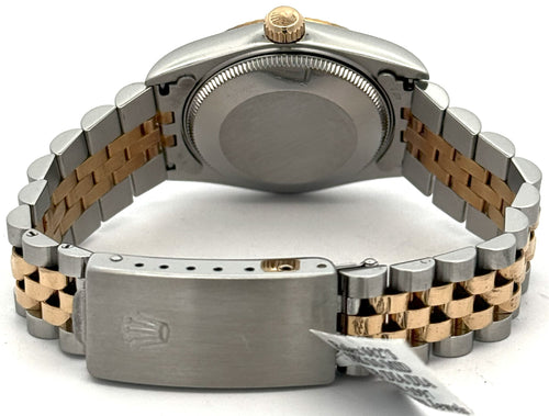 Pre-owned Rolex Datejust 31 Silver Jubilee Dial - 68273- Y Gold/SS, S16443