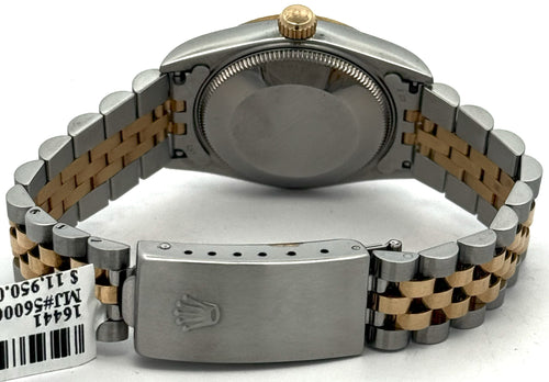 Pre-owned Rolex Datejust 31mm Black Dial - 68273 - Yellow Gold/Steel S16441