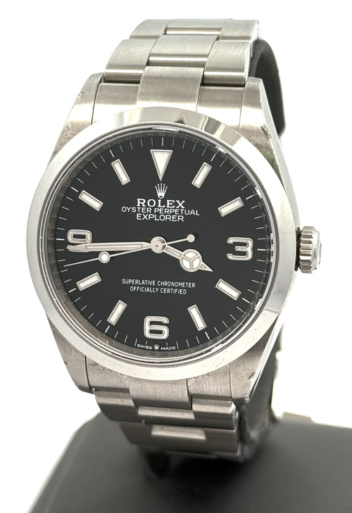 Pre-Owned Rolex Explorer 36mm Stainless Steel Watch 124270, S15722