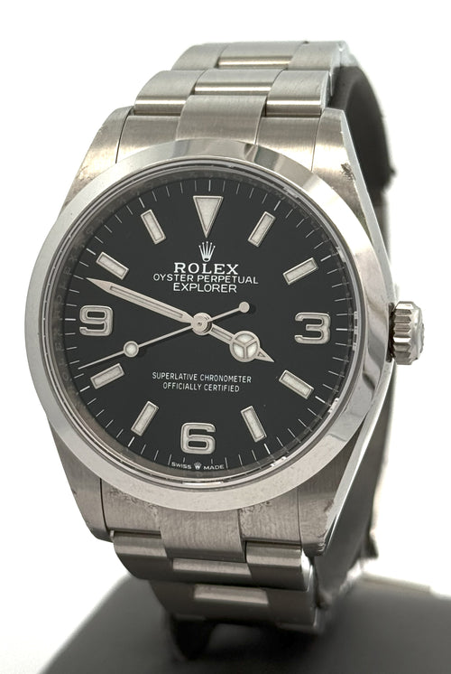 Pre-Owned Rolex Explorer 36mm Stainless Steel Watch 124270, S15722