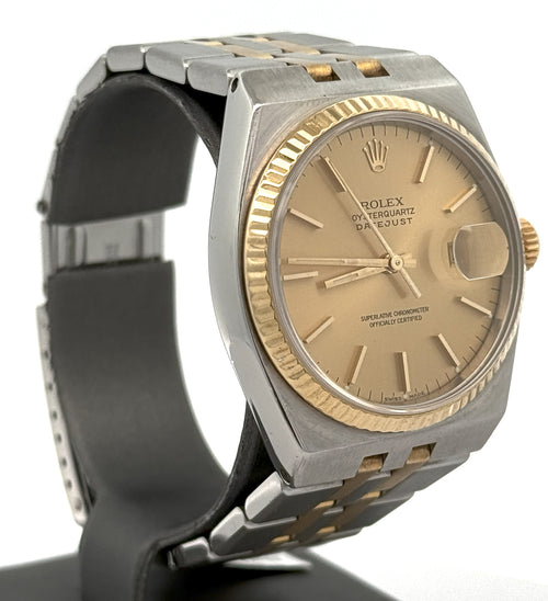 Pre-owned Rolex Datejust Oysterquartz Champagne Dial - 17013 - Yellow Gold, S108328