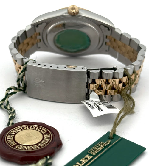 Pre-owned Rolex Datejust 36mm Blue Dial - 16233- Yellow Gold/Steel S107844