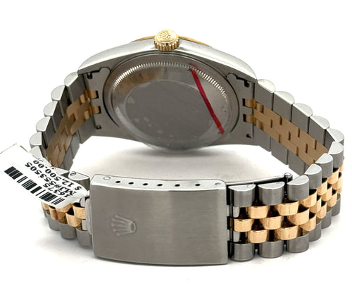 Pre-owned Rolex Datejust 36mm Champagne Dial - 16233- Yellow Gold/Steel S16375