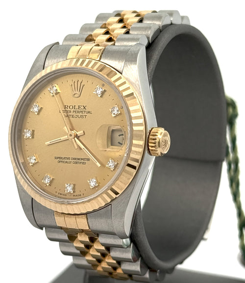 Pre-Owned Rolex Datejust 31mm - Champagne Dial - 68273 Watch, S16412