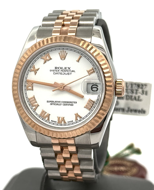 Pre-Owned Rolex Datejust 31mm - White Dial - 178273 Watch, S16026