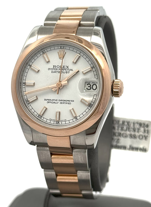 Pre-Owned Rolex Datejust 31mm - White Dial - 178241 Watch, S16365