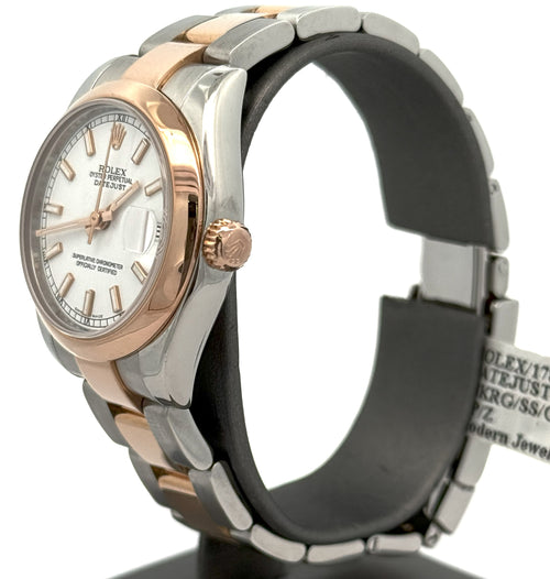 Pre-Owned Rolex Datejust 31mm - White Dial - 178241 Watch, S16365