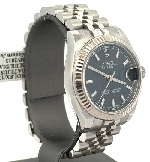 Pre-Owned Rolex Datejust 31mm - Blue Dial - 178274 Watch, S16225