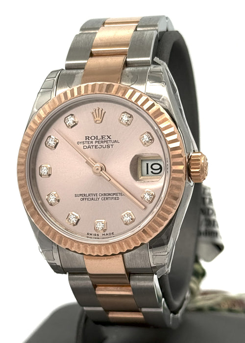 Pre-Owned Rolex Datejust 31mm - Pink Dial - 178271 Watch, S14854