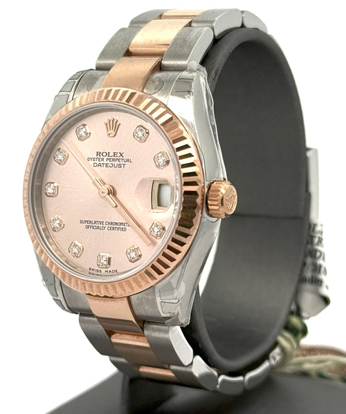 Pre-Owned Rolex Datejust 31mm - Pink Dial - 178271 Watch, S14854