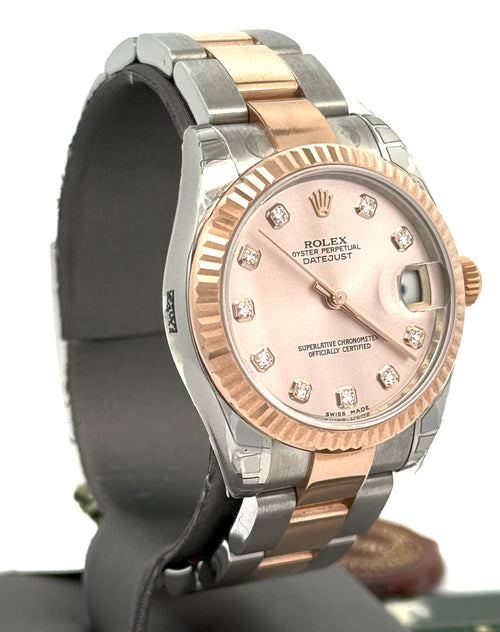 Pre-Owned Rolex Datejust 31mm - Pink Dial - 178271 Watch, S14854