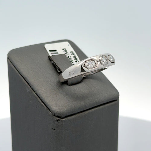 14k White Gold 1.00 CT Diamond Men's Wedding Band, 7.0g, Size 8.5, S106832