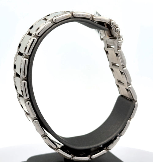 14k White Gold 5.00CT Men's Diamond Tennis Bracelet, 8.5", 70.1G S108263