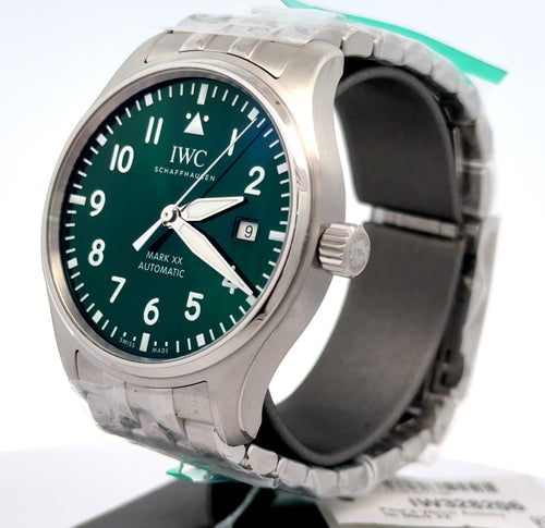 IWC PILOT'S WATCH MARK XX -IW328206 - 40 MM - Green Dial - BRAND NEW !