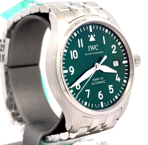 IWC PILOT'S WATCH MARK XX -IW328206 - 40 MM - Green Dial - BRAND NEW !