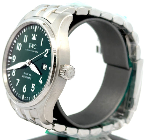 IWC PILOT'S WATCH MARK XX -IW328206 - 40 MM - Green Dial - BRAND NEW !