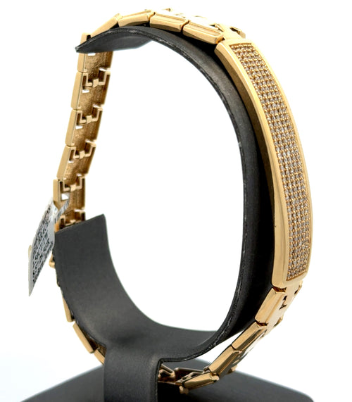 14k Yellow Gold 1.50CT Men's Diamond Tennis Bracelet, 8.5", 28.5G S16511