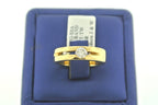 UNISEX 18K YELLOW GOLD 0.40 CT DIAMOND WEDDING BAND, SIZE 7, 11.8 GM