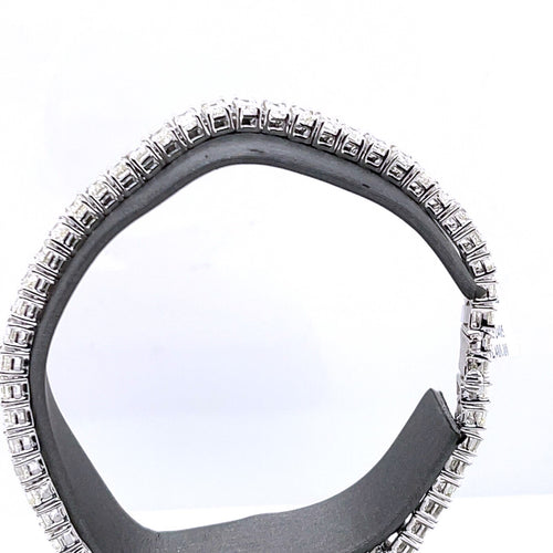 14k White Gold 13.50 CT Diamond Tennis Ladies Bracelet, 12.1g, 7.25",