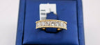 18k Yellow Gold 2.50 CT Princess Cut Diamond Ladies Band, 6.3gm, Size 6