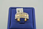14k Yellow Gold 0.75 CT Diamond Men's Band, 10.5gm, Size 10.25