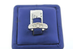 Platinum 1.00 CT Princess Cut Diamond Wedding Band, 6.4gm, Size 5.25