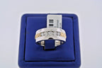 14k Two Tone Gold 1.00 CT Diamond Men's Wedding Band, 11.8gm, Size 10