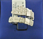 18k White Gold 1.50 CT Diamond Fancy Ladies Band, 10.8gm