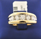 14k Two Tone Gold 1.25 CT Diamond Men's Fancy Band, 8.7gm, Size 10.25