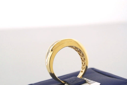 14k Two Tone Gold 1.25 CT Diamond Men's Fancy Band, 8.7gm, Size 10.25