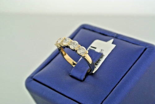 14k Yellow Gold 1.50 CT Diamond Ladies Band, 2.9gm, Size 7.25