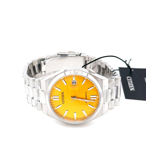 Citizen TSUYOSA Automatic Stainless Steel Yellow dial 40mm Watch NJ0150-56Z