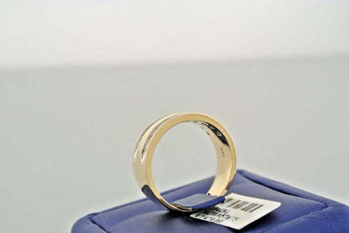 14k Yellow Gold 0.75 CT Diamond Men's Band, 10.5gm, Size 10.25