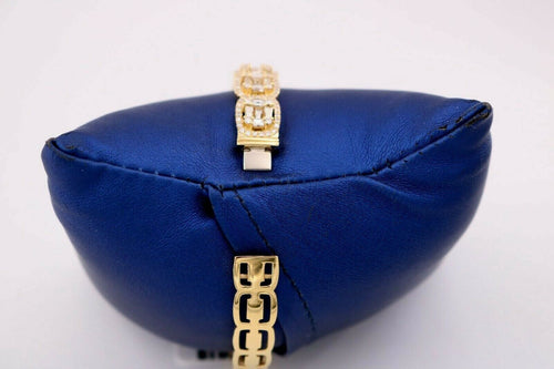 Odelia 18k Yellow Gold 5.00 CT Diamond Bangle Bracelet, 25.4gm