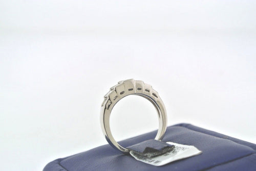 Platinum 1.00 CT Princess Cut Diamond Wedding Band, 6.4gm, Size 5.25