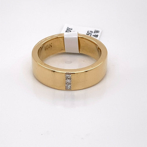 18k Yellow Gold 0.25 Ct Diamond Ladies Band