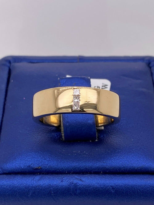 18k Yellow Gold 0.25 Ct Diamond Ladies Band